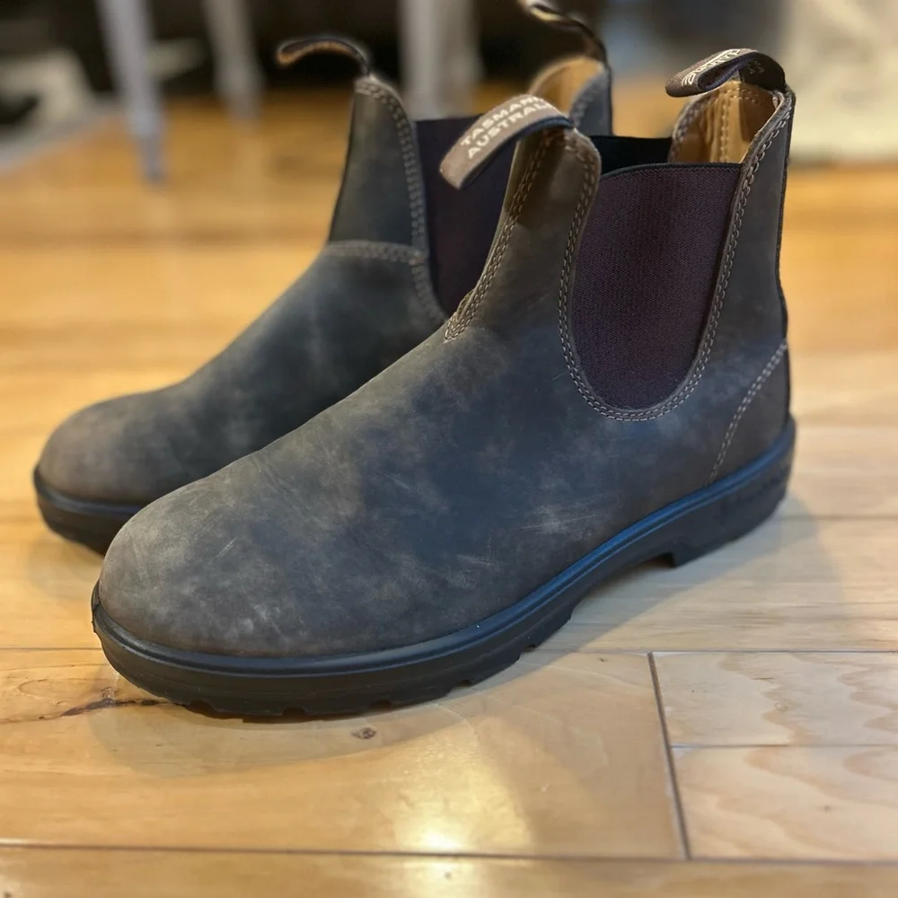 Blundstone Men's CLASSIC  Brown Leather Chelsea Boots - Picture 3 of 15